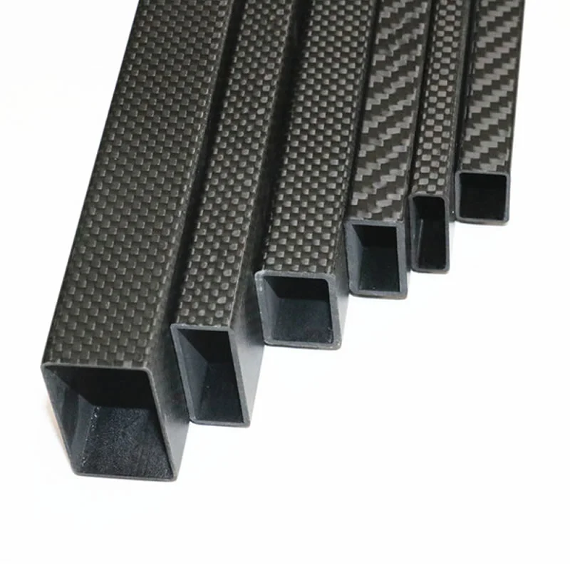 Tub quadrat de fibra de carboni rectangular de forma octogonal 30x20mm
