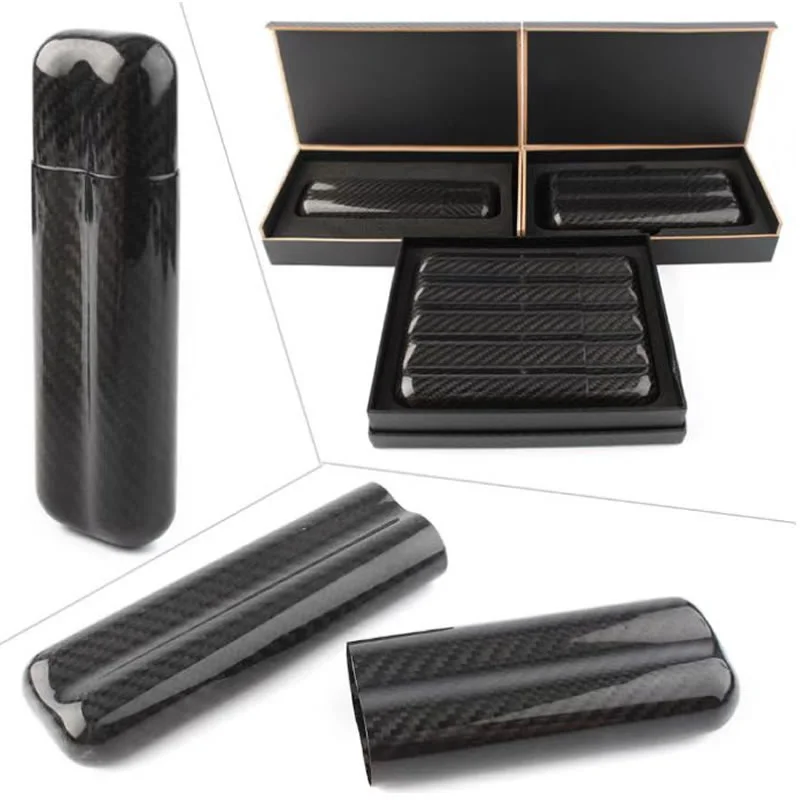 carbon fiber case ng sigarilyo kahon cigar travel case