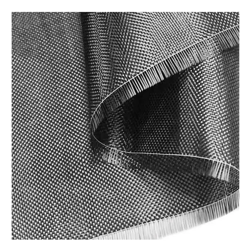 3k 200g bentuk tetap tenunan biasa kain gentian karbon gulungan kain