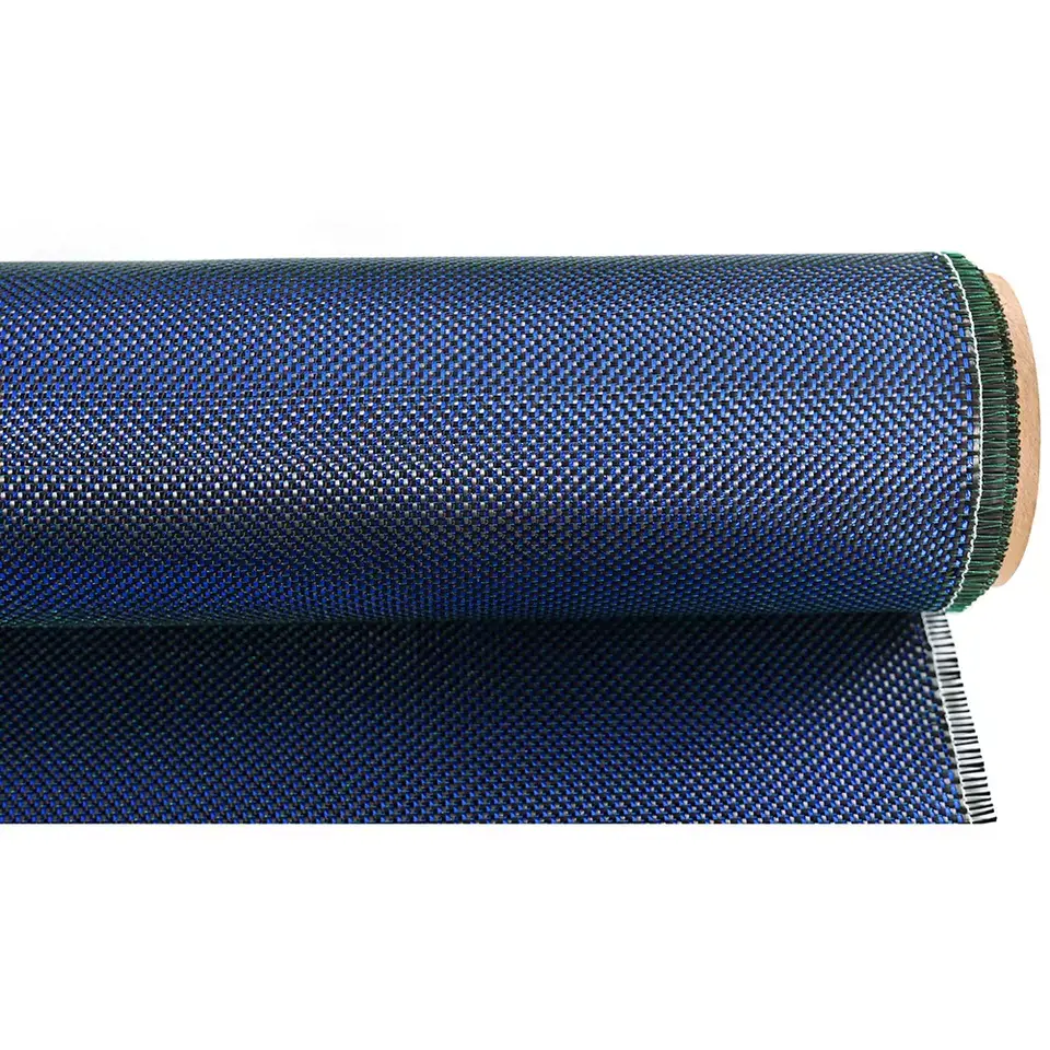 tela de fibra de carboni gruixuda blau fi verd brillantor rotllo de tela de fibra de carboni